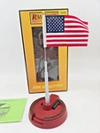 Mth 30-9074 American Flag Pole W/ Base Gauge Train Accessory Usa. Fixed Price $19.99.