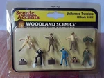 Woodland Scenics Accents A1892 Figures - Uniformed Travelers Pkg (10) Ho Scale. Fixed Price $9.00.