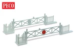 Peco LK-50 Oo/ho Level Crossing Gates (4) With Wicket. Fixed Price $11.05.