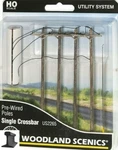 Woodland Scenics New 2024 Ho Scale Wired Poles With Single Crossbar US2265. Fixed Price $27.26.