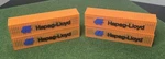Pack Ho 1/87 Scale 40' Shipping Containers Hapag-lloyd Road Name Freeship. Fixed Price $26.00.