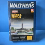 Ho Scale Walthers Cornerstone 933-3474 Donnie's Drive-in Building Kit. Fixed Price $34.99.