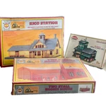 1980'S Ahm Two-stall Engine House + Rico Station Model Power Rural Lumber Mill. Fixed Price $69.99.