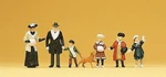 Preiser 12184 Ho Scale 1900S Figures Passers-by Wearing Winter Clothes. Fixed Price $25.99.