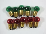 Lionel Trains Red & Green Translucent #432R 432G Screw Base 18V Bulbs - 10 Pcs. Fixed Price $12.95.