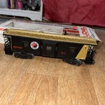 Lionel 6-9268 Northern Pacific Bay Lighted Window Caboose Gauge Box. Fixed Price $25.00.