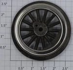 Lionel 400E-69 Black Spoked 2-3/4" Std. Gauge Steam Loco Gear Wheel. Fixed Price $12.00.