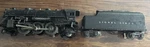 Lionel 224 Vintage 2-6-2 Steam Locomotive Gauge Train With 2666W Tender. Fixed Price $85.00.