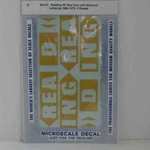 Microscale Decals: Reading Box Cars 40' 1966-75. Fixed Price $12.95.