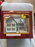 Model Power #779 Pre-built Grandma New House Lighted W/ 2 Figures Nib. Fixed Price $29.99.