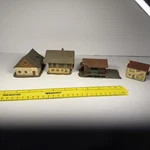 Vintage Kibri Railroad Mountain House Miniature Train Lot Scale Diorama. Fixed Price $115.00.
