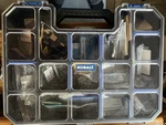 Athearn, Bachmann, Assorted Ho Locomotive Parts, Motors, Brushes + Kobalt Case. Fixed Price $139.95.