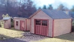 Laser - Art Branchline Outbuildings Garage, Garden Shed & Outhouse Kit #635. Fixed Price $34.99.