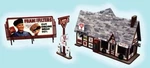 Blair Line H.o. Scale 180 Ernie's Conoco Station -- X 3-1/4" 12.5 8.1CM. Fixed Price $39.87.
