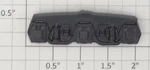 American Flyer XA95XP6 Scale Black 6-WHEEL Passenger Car Truck Side (10). Fixed Price $30.00.
