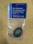 Miniatronics 100-NL1-01 Two Directional Red Warning Light 12 Volt Dc Ho Scale. Fixed Price $10.00.