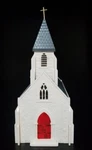 Vintage Plasticville Usa Bachmann Scale Church 1818:150. Fixed Price $18.95.