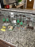 38 Plasticville Gauge Street Accessories , Birds Trees Lionel/ Marx/af Train. Fixed Price $34.00.