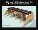 Blair Line 167 Ho Common Pile Trestle Kit - Laser Cut Wood $5 Offer. Fixed Price $20.95.
