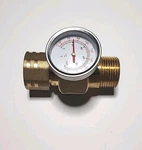 Cash Acme 25376 Lead Free Brass 3/4" Inline Temperature Gauge 32-210 NSF372. Fixed Price $28.45.