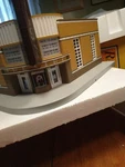 Mth 30-9054 Railking Lighted Movie Theater With Scrolling Marquee Box L/n. Fixed Price $79.00.