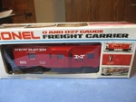 Vintage Lionel 6-9272 Gauge Red New Haven Lighted Bay Window Caboose With Box. Fixed Price $21.27.
