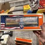 Lionel National Train Day Boxcar Gauge Union Pacific Die-cast Trucks 6-84621. Fixed Price $29.00.