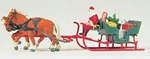 Preiser 30448 Scale Horse Drawn Sleigh Father Christmas & Parcels. Fixed Price $45.99.