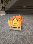 Kibri Z Scale # 36801 Town Houses And Shop At Biel Fully Assembled. Fixed Price $34.99.
