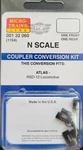 Micro Trains 001 32 060 Coupler Conversion Kit 1154 Atlas RSD-12. Fixed Price $24.00.