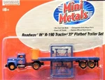 Classic Metal 31122 Roadway Ih R-190 Tractor W/32' Flatbed Trailer 1/87 New Mib. Fixed Price $26.00.
