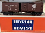 Lionel 6-9451 Scale Famous American Railroad Southern Box Car. Fixed Price $35.00.