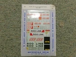 Microscale Decals Ho 87-999 Soo Line 40' Piggyback Trailers 1963-80 H92. Fixed Price $12.75.
