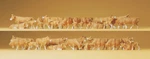 New ! Ho Preiser 14409 Thirty (30) Brown & White Cows : Farm Animal Figures. Fixed Price $52.45.