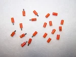 090 (or) Orange,round Pin Lot Lgb/marklin Ho 10 Female Plug/sockets,. Fixed Price $14.95.