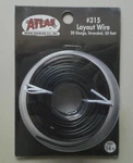 Black Layout Wire 20 Gauge Ho Scale Atlas 315 Train Tracks 50 Feet. Fixed Price $12.95.