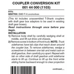 Micro Trains Scale Locomotive Coupler Conversion Kit Pr (1103) 00144000. Fixed Price $10.73.