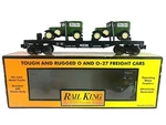 30-7671 Mth Transport Flatcar W/(2) 1930 1/2 Ton Bakery Panel Vans. Fixed Price $34.95.