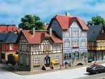 12346 Auhagen Kit Of Houses Station Street 9/11 - New. Fixed Price $45.90.
