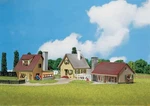 Faller 232221 Scale Three Modern Houses -- Kit. Fixed Price $43.99.