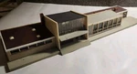 Faller Ams B-111 Railroad Station Neustadt Restaurant Bahnsteigteilen Model 60S. Fixed Price $58.99.