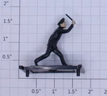 Lionel 6624-20 Blue Plastic Cop With Baton Figure. Fixed Price $6.00.