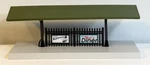 Mth Railking Passenger Station Platform Lighted Green Roof W/ Gray Base. Fixed Price $21.99.