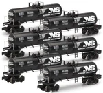 6 Pack Gauge Modern Tank Car - Norfolk Southern New Free Shipping. Fixed Price $194.99.