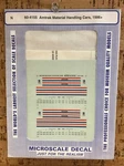Microscale Decal 60-4155: Amtrak Material Handling Cars, 1986+. Fixed Price $10.00.