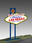 Welcome To Las Vegas Animated Lited Billboard Sign Or Large Ho-scale!. Fixed Price $28.99.