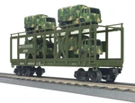 Mth 30-76559 U.s. Army Auto Carrier Flat W/(4) Mini Trucks New The. Fixed Price $99.99.