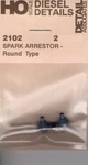 Ho Scale Detail Associates 2102 Spark Arrestor - Round Type Pkg. Fixed Price $6.60.