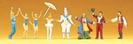 Preiser 20254 Ho Scale Circus Figures Ring Master, Clowns (2), Animal. Fixed Price $46.99.