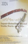 Precision Scale Ho #3324 Whistle, Saturated Steam. W/piping, Sp AC-10 /11/12 (br. Fixed Price $8.10.
